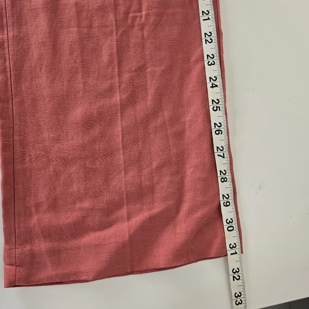 Wilfred The Effortless Pant Linen High Waist Wide Leg 0 Moroccan Spice Pink